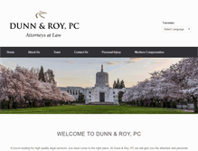 Tablet Screenshot of dunnroylaw.com